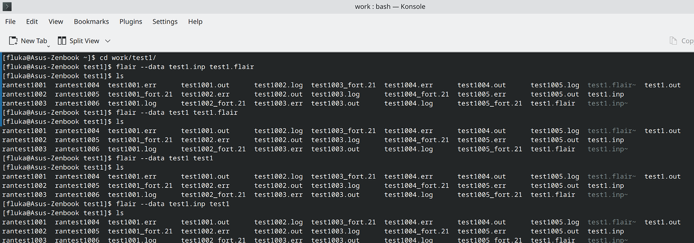 Flair Command Line Processing Flair Fluka User Forum