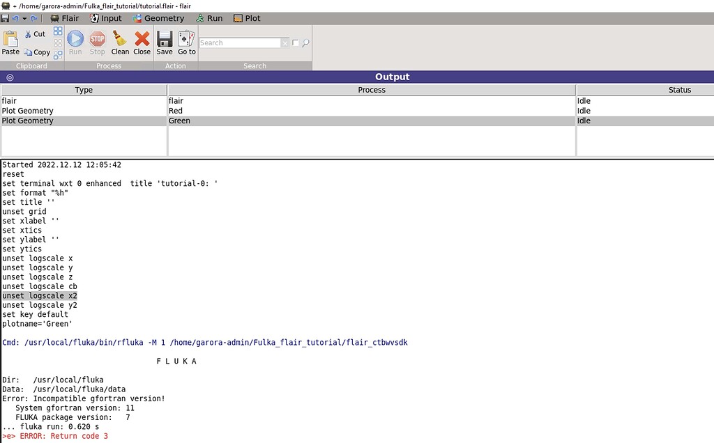 Error in gcc module while running flair - Installation - FLUKA User Forum