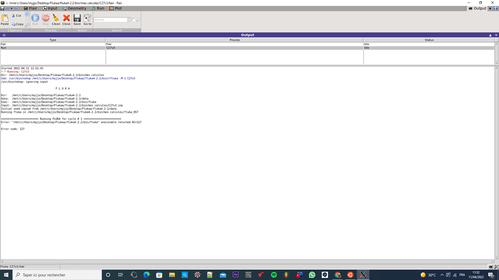Running Fluka and getting errors - Running and Runtime Errors - FLUKA ...
